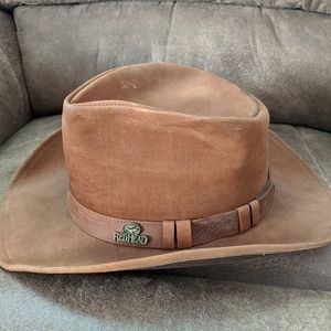 Redhead cowboy hat